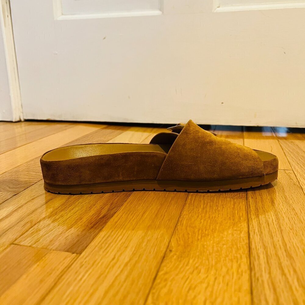 VINCE Grant Slides Womens Size 8 M Shoes Suede Espadrille Slip-On Flat Sandals - Picture 14 of 16